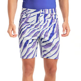 Lesmart Men's Zebra Print Soft Feel Golf Shorts